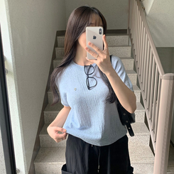 半袖Tシャツ サマーラウンド半袖Tシャツ(6color) AQUA