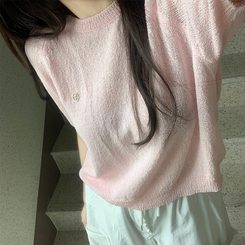 半袖Tシャツ サマーラウンド半袖Tシャツ(6color) PINK