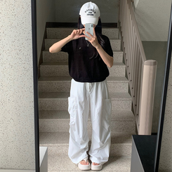 半袖Tシャツ サマーラウンド半袖Tシャツ(6color) BLACK
