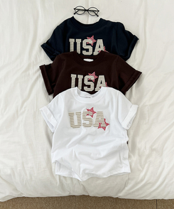 半袖Tシャツ チェックスターUSA半袖Tシャツ