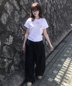 半袖Tシャツ チェックスターUSA半袖Tシャツ WHITE