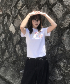 半袖Tシャツ チェックスターUSA半袖Tシャツ WHITE
