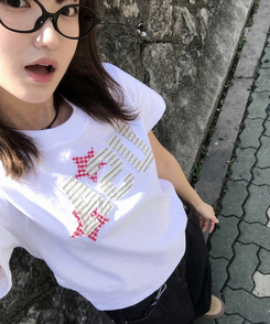半袖Tシャツ チェックスターUSA半袖Tシャツ WHITE