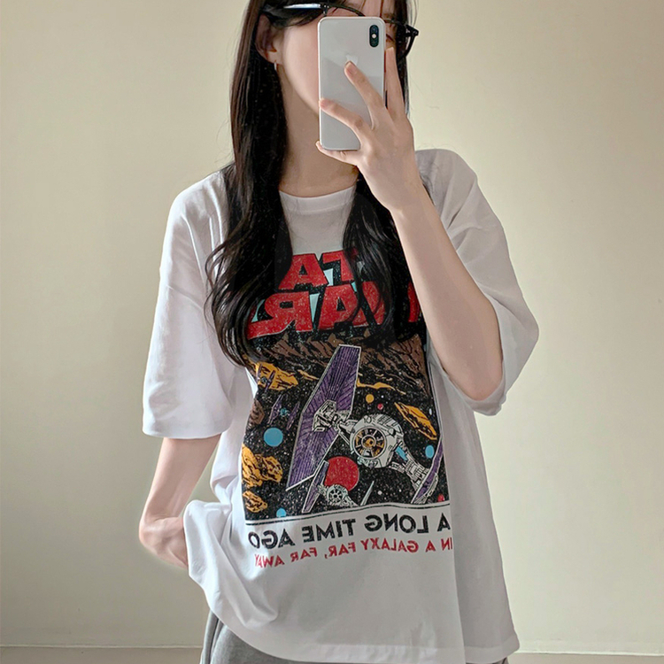 スターウォーズラウンド半袖Tシャツ WHITE