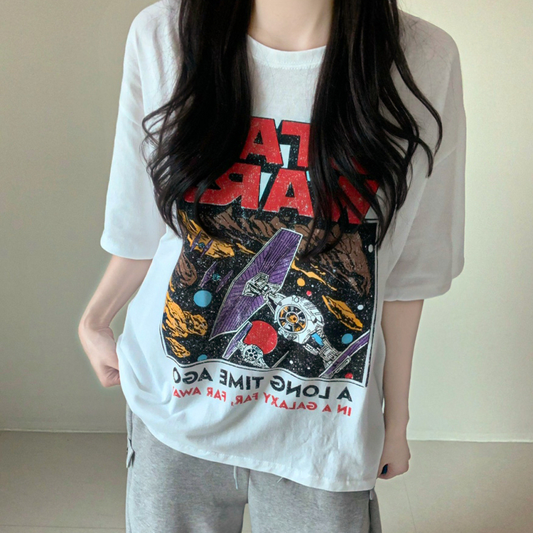 スターウォーズラウンド半袖Tシャツ WHITE