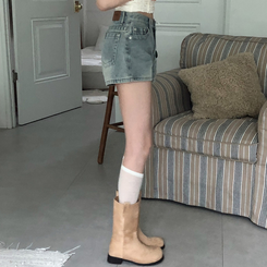 [골반볼륨UP!]허벅지삭제핏! 초미니 핫팬츠 청 데님 반바지 숏팬츠 2color 빈티지블루