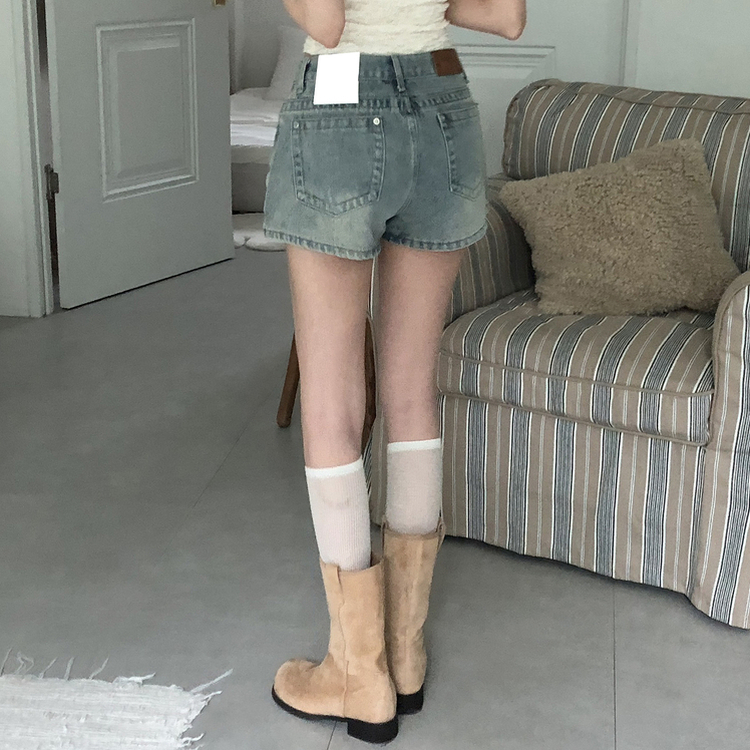 [골반볼륨UP!]허벅지삭제핏! 초미니 핫팬츠 청 데님 반바지 숏팬츠 2color 빈티지블루