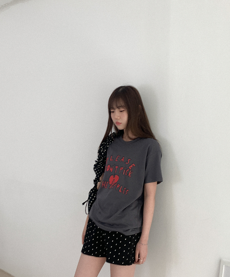 ドットバンディングハーフパンツ BLACK