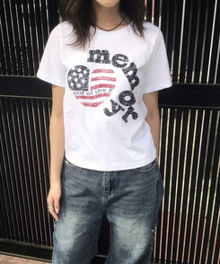 半袖Tシャツ アメリカンスター半袖Tシャツ WHITE