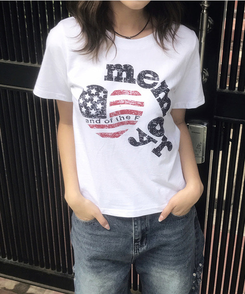 半袖Tシャツ アメリカンスター半袖Tシャツ WHITE