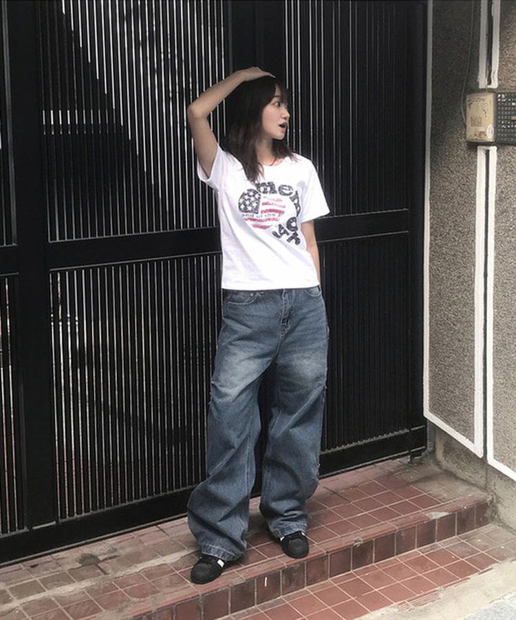 アメリカンスター半袖Tシャツ WHITE