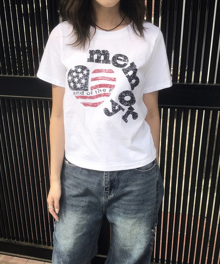 アメリカンスター半袖Tシャツ WHITE