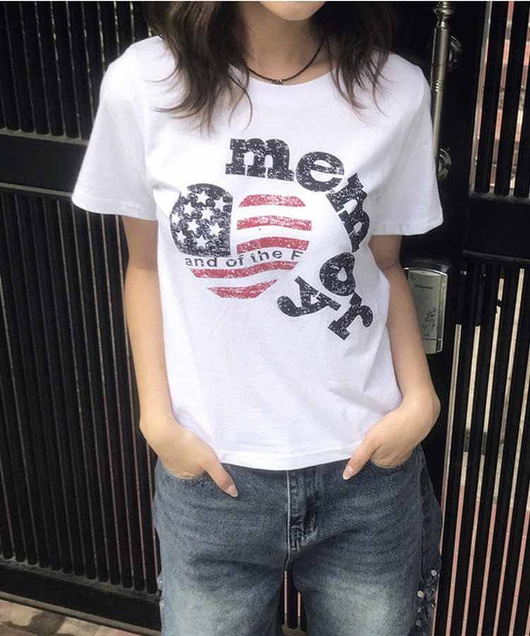 アメリカンスター半袖Tシャツ WHITE