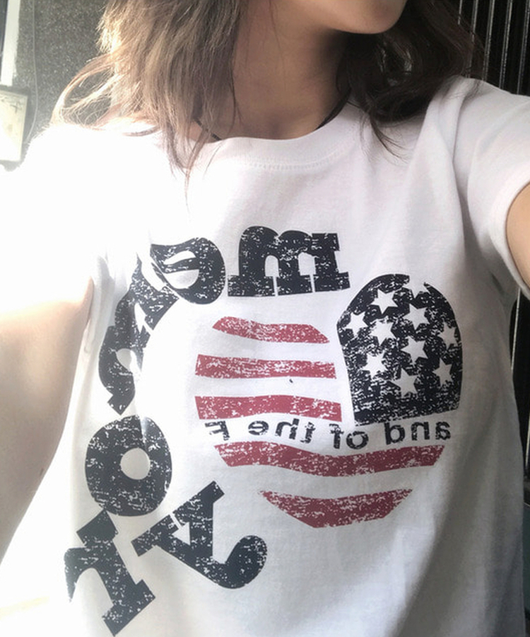 アメリカンスター半袖Tシャツ WHITE
