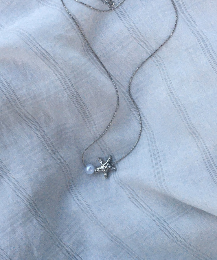 合金ヒトデネックレス SILVER