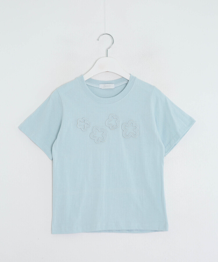 플라워패치반팔티셔츠