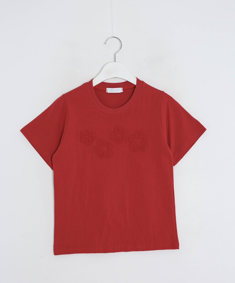 플라워패치반팔티셔츠