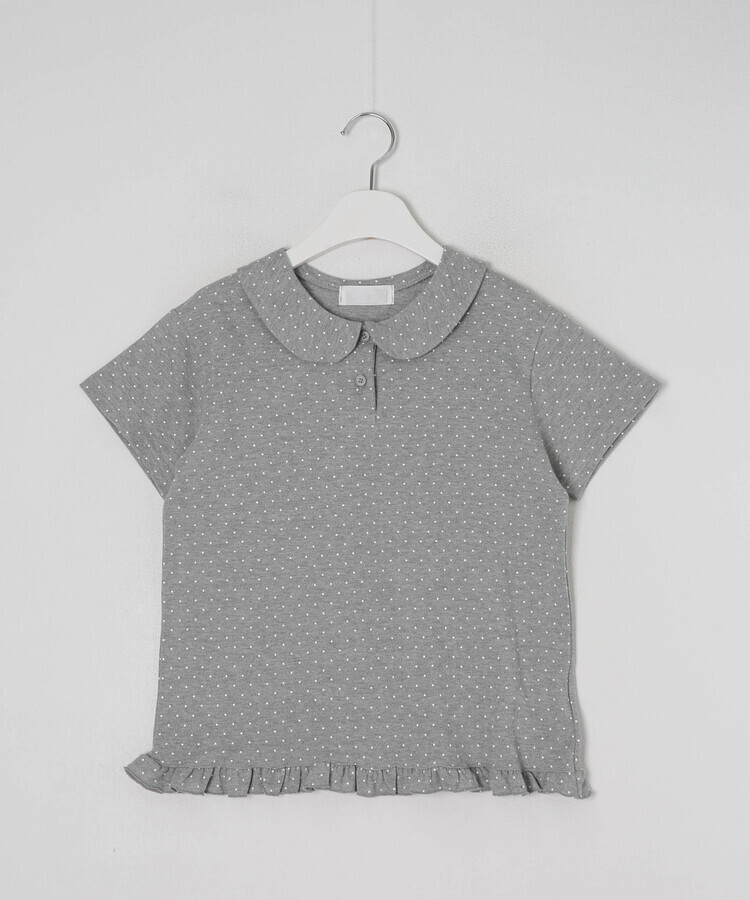 半袖Tシャツ ドットフリル半袖Tシャツ