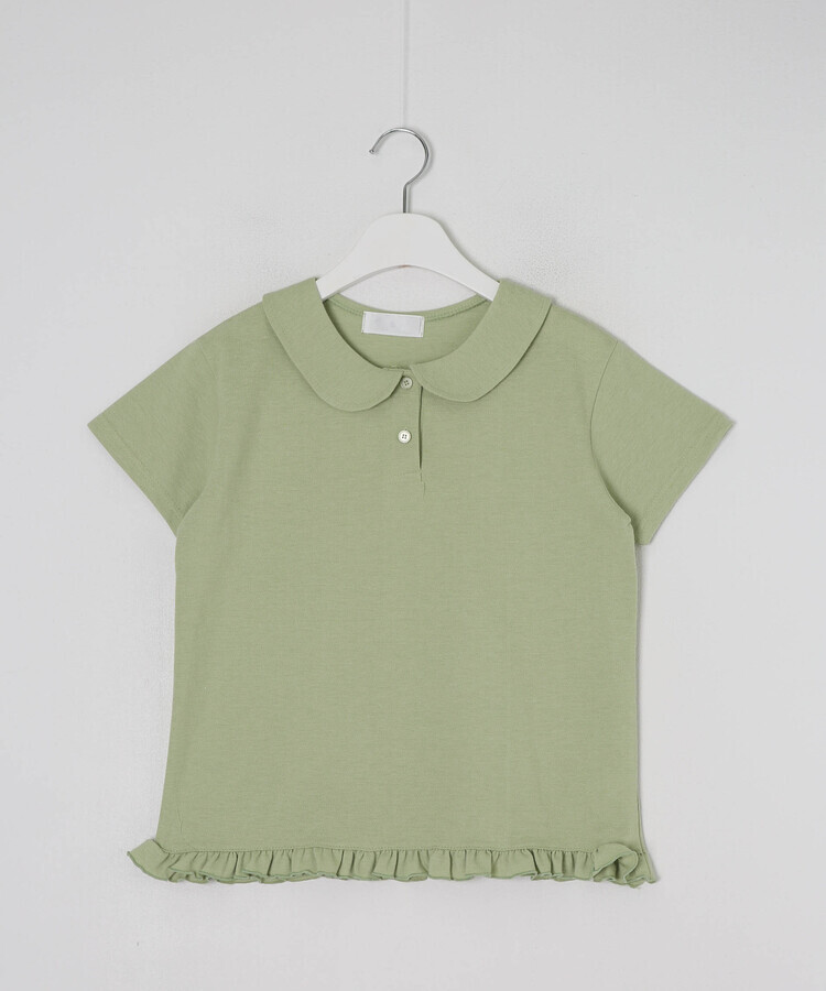 半袖Tシャツ ドットフリル半袖Tシャツ
