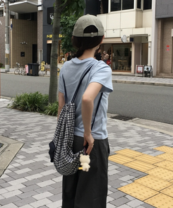バックバッグ・スクールバッグ ギンガムチェックバックパック NAVY