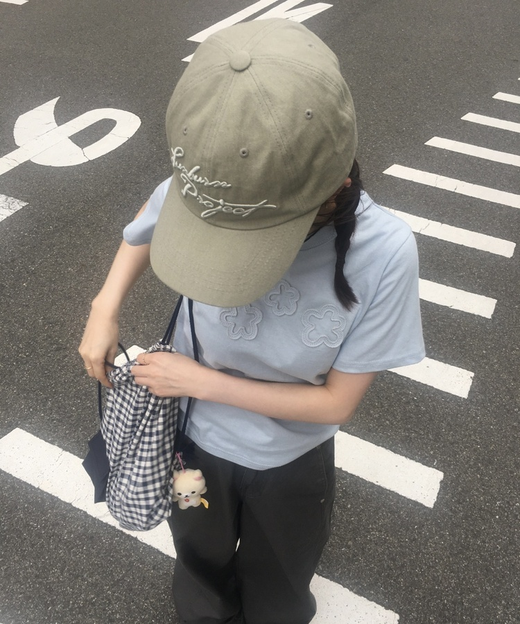 ギンガムチェックバックパック NAVY