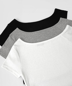 ツーピース 【SET】ワンオフショルダーTシャツツ ワイドパンツ