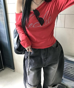 ダメージウォッシングパンツ BLACK DENIM