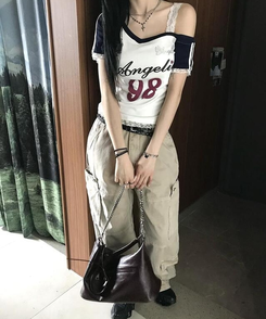 コットンパンツ ポケットロングパンツ BEIGE