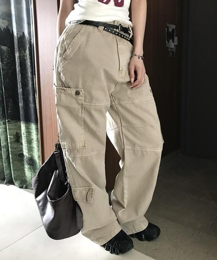 ポケットロングパンツ BEIGE