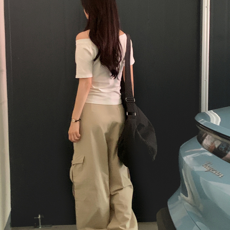 ナンバーレタリング半袖Tシャツ IVORY