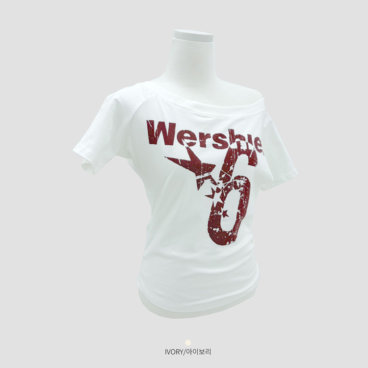 ナンバーレタリング半袖Tシャツ