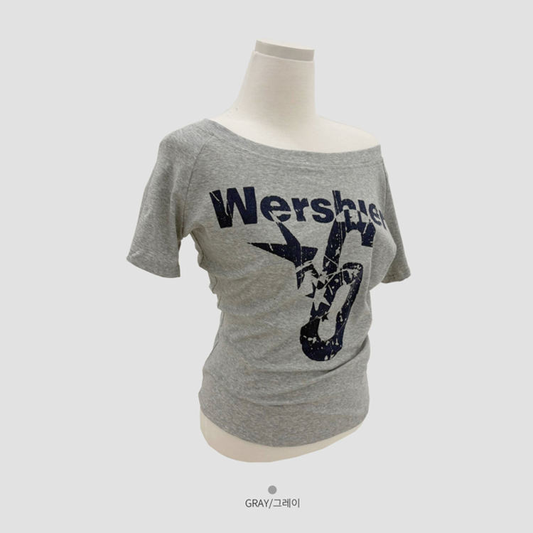 ナンバーレタリング半袖Tシャツ