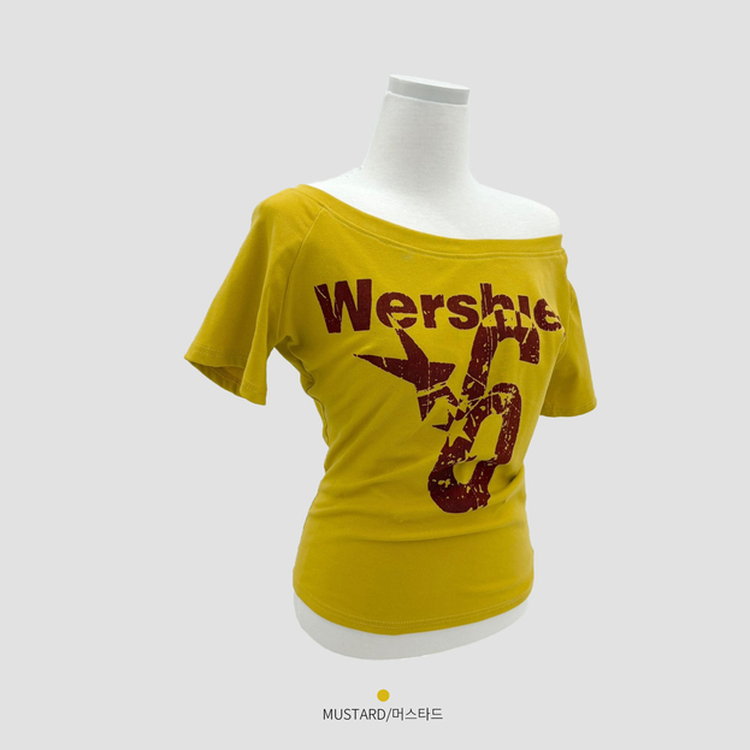 ナンバーレタリング半袖Tシャツ