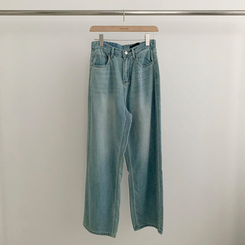 【丈別】ウォッシングクールワイドデニムパンツ(5color)