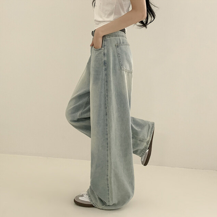 【丈別】ウォッシングクールワイドデニムパンツ(5color)