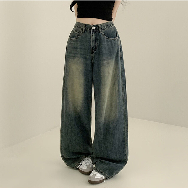 【丈別】ウォッシングクールワイドデニムパンツ(5color)