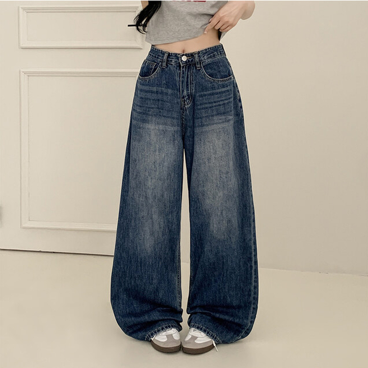 【丈別】ウォッシングクールワイドデニムパンツ(5color)