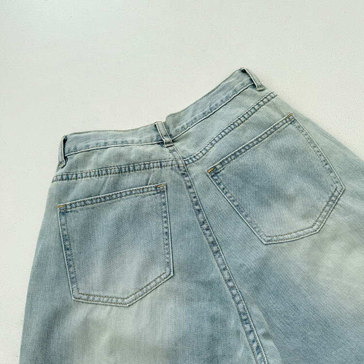 【丈別】ウォッシングクールワイドデニムパンツ(5color)
