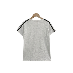 半袖Tシャツ ラインロゴ刺繍半袖Tシャツ