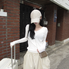 ニット バンブーシルクサマーニット(7color) IVORY