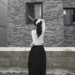 ニット バンブーシルクサマーニット(7color) GREY