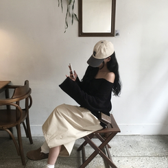 ショートパンツ スクエアオーバーバミューダパンツ BEIGE