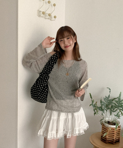 バッグ ドットストリングシャーリングバッグ BLACK