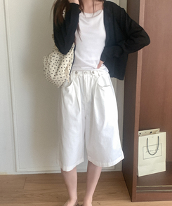 バッグ ドットストリングシャーリングバッグ IVORY