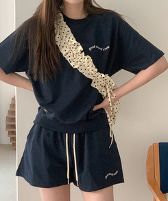 バッグ ドットストリングシャーリングバッグ IVORY