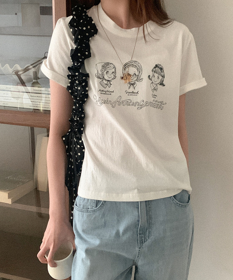ドットストリングシャーリングバッグ BLACK