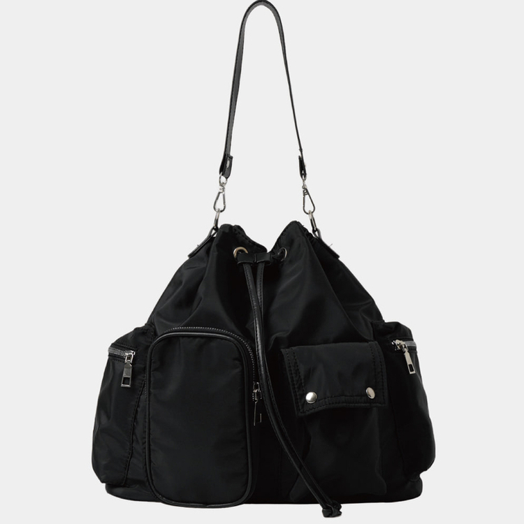ナイロンマルチショルダーバック BLACK