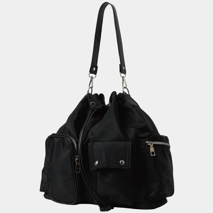ナイロンマルチショルダーバック BLACK