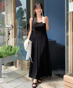 Unikko キャミロングワンピース スパンキャミソールロングワンピース｜ロングワンピース｜韓国