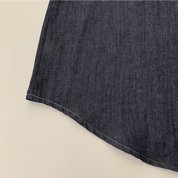 실물 보장하는 하리보 오버핏 카라 버튼 롤업 데님 여름 데님 반팔 남방 루즈핏 포켓 빈티지 청남방 3color